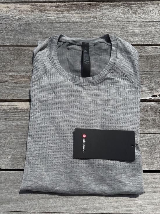 Lululemon Metal Vent Tech Short Sleeve Shirt Slate White XXL Slim Fit NWT